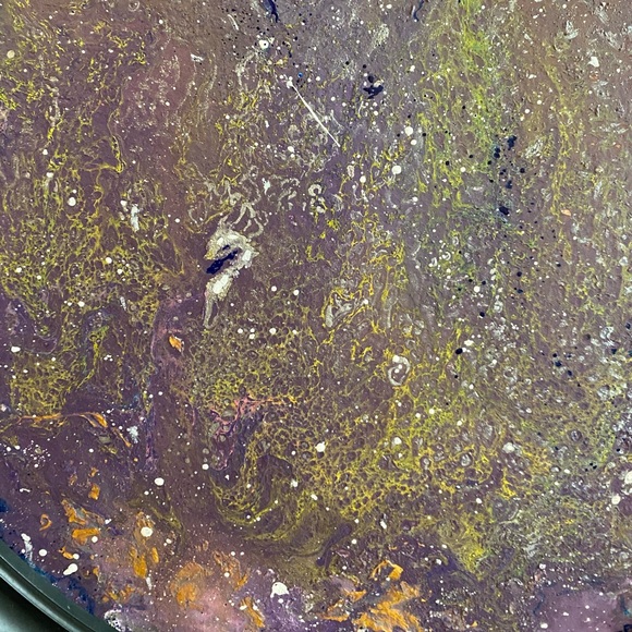 handmade Framed Cardboard Art Modern Acrylic Paint - Picture 4 of 14